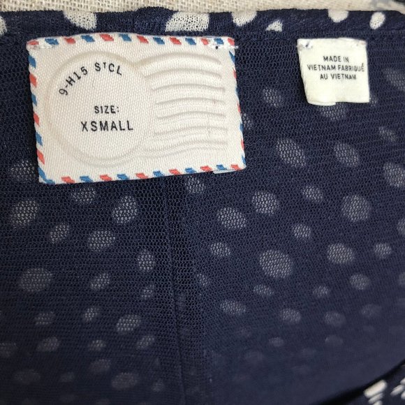 Anthropologie Postmak Polka Dot Peplum tee size XS - Picture 6 of 6